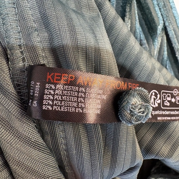 Anthropologie Green Velvet Striped Shirt - Picture 7 of 8